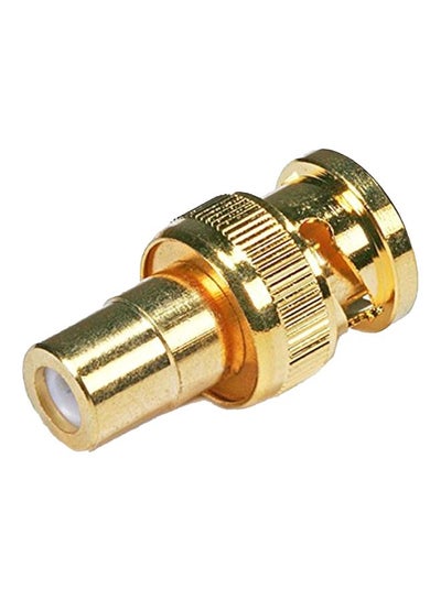 Buy Gold Plated BNC Male To RCA Female Connector Gold/White in UAE