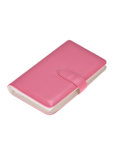 Buy 108-Pockets Portable Mini Photo Album Pink in UAE