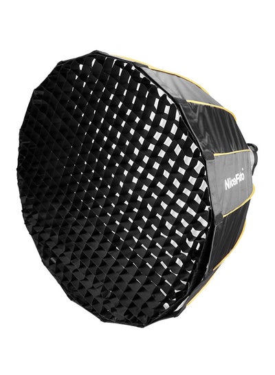 Buy Quick Set-Up Folding Deep Parabolic Umbrella Soft Box Black in Saudi Arabia