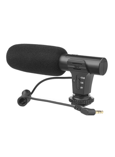 اشتري 3.5mm Portable Condenser Stereo Microphone أسود في السعودية