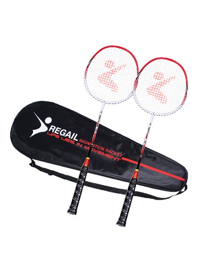 اشتري 2 Player Badminton Racket Sports Cover Bag 380g في السعودية