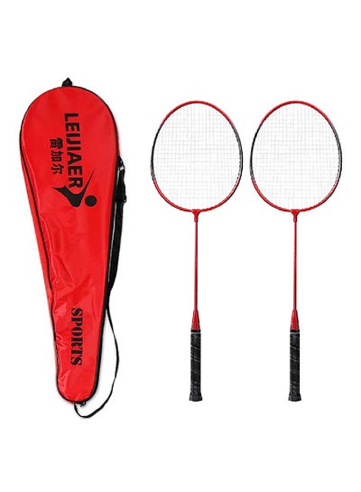 اشتري 2 Player Badminton Racket Sports Cover Bag 360g في السعودية