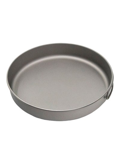Buy Titanium Dinner Bowl with Folding Handle Grey 165g in UAE