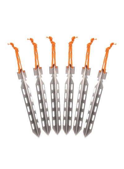 10-Piece V-Shape Titanium Tent Pegs 
