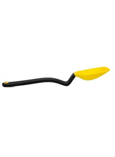 Buy Sit Up Scraping Spoon Yellow/Black 27.9x3.4x2.5cm in UAE