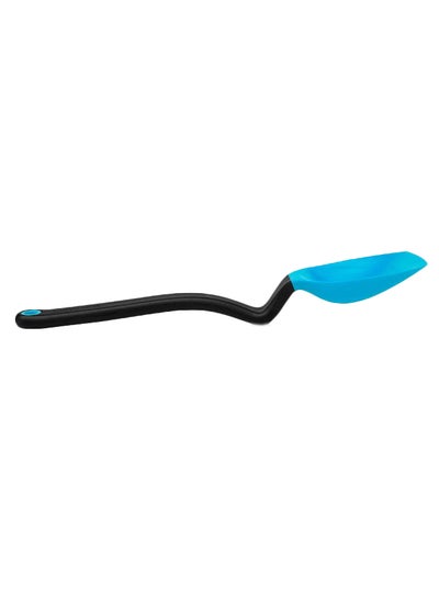 Buy Sit Up Scraping Spoon Blue/Black 27.9x3.4x2.5cm in UAE