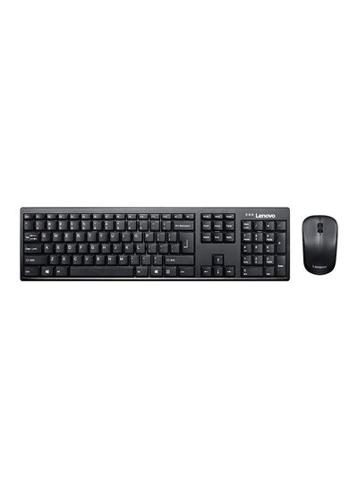 Buy 100 Wireless Keyboard And Mouse Combo Set Black in UAE