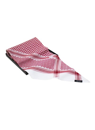 Buy Cotton Shemagh Red/White in Saudi Arabia