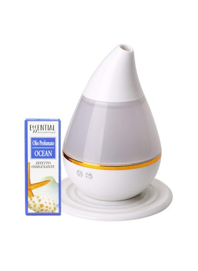 Buy Mini USB Aromatherapy Humidifier With Ocean Oil White in UAE