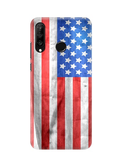 Buy Protective Case Cover For Huawei P30 Lite USA Grunge Flag in Saudi Arabia