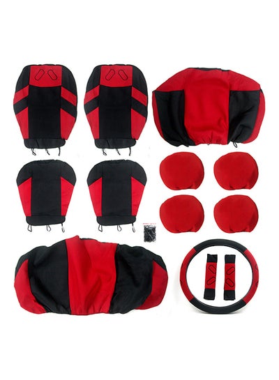 Buy 13-Piece Car Seat Wheel Cover Set in UAE