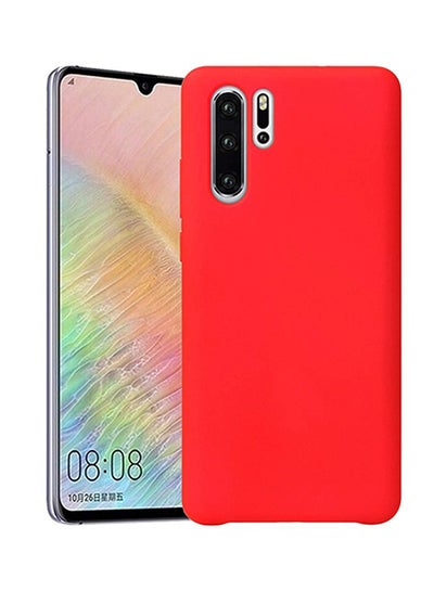 Buy Protective Silicone Back Case Cover For Huawei P30 Pro Red in Saudi Arabia