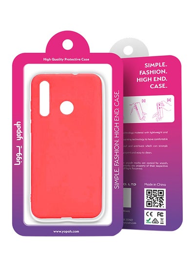 Buy Protective Silicone Back Case Cover For Huawei Nova 4 Red in Saudi Arabia