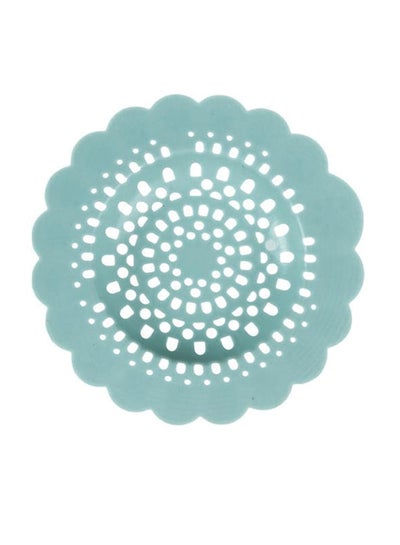 Buy Silicone Flower Hollowed Sink Strainer Blue 12centimeter in Saudi Arabia