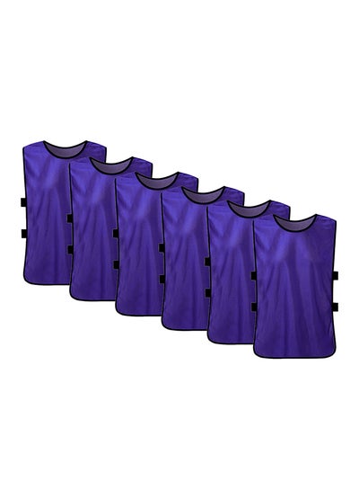 Buy 6 Piece Soccer Pinnies Quick Drying Football Jerseys in UAE