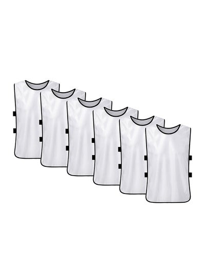 Buy 6 Piece Soccer Pinnies Quick Drying Football Jerseys in UAE