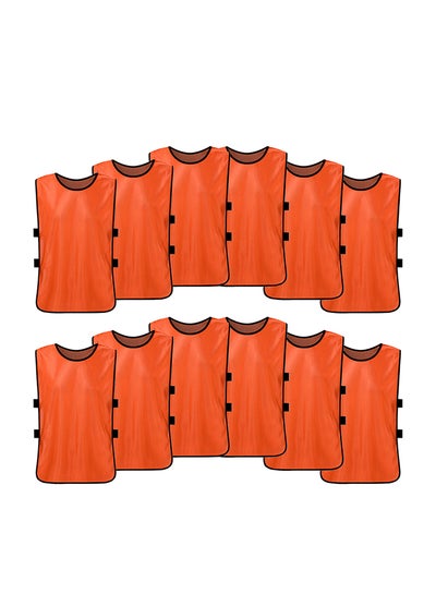 Buy 12 Piece Soccer Pinnies Quick Drying Football Jerseys in UAE