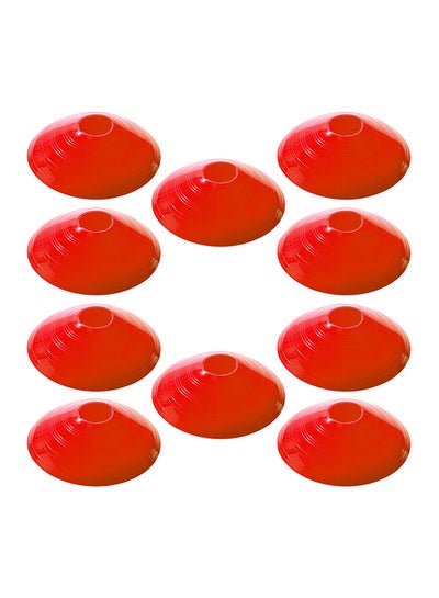 Buy 10Piece Soccer Training Obstacle Round Cones Marker Discs Sports Equipment Set in Saudi Arabia