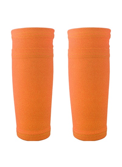 اشتري أكمام حماية لقصبة الساق لكرة القدم جوارب من الجلد قابلة للتهوية للحماية بلعبة كرة القدم مع جيوب لحماية قصبة الساق مكونة من قطعتين في السعودية