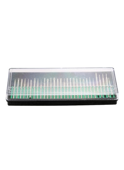 Buy 30-Piece Diamond Burrs Bur Bit Set Sliver 14.4 x 6 x 2cm in Saudi Arabia