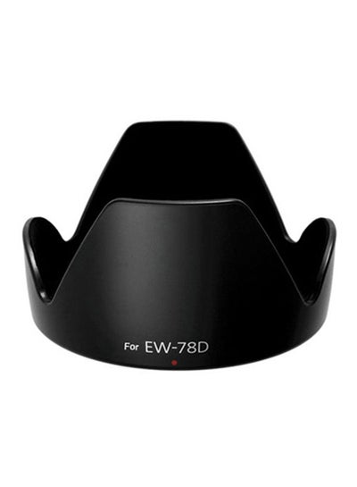 Buy Protective Lotus Lens Hood Mount For Canon EW-78D Black in UAE