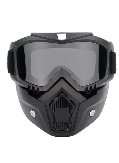 Buy Motorcycling Riding Goggle With Detachable Mask in Saudi Arabia