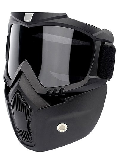 Buy Motorcycling Riding Goggle With Detachable Mask in Saudi Arabia