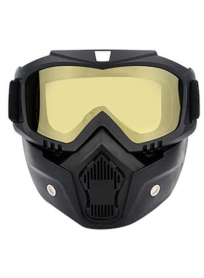 Buy Motorcycling Riding Goggle With Detachable Mask in Saudi Arabia