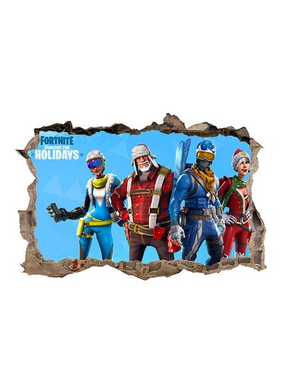 Buy 3D Fortnite Wall Sticker Multicolour in UAE