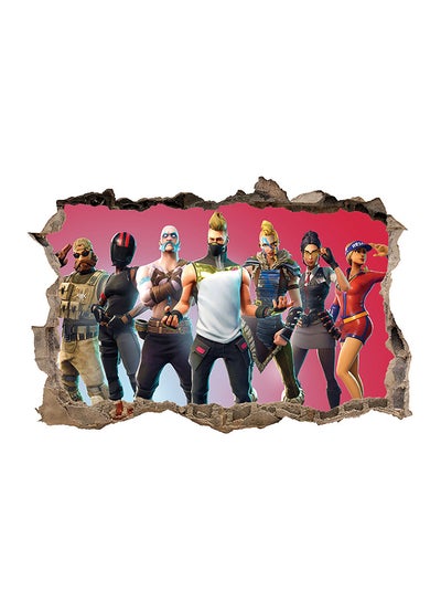 Buy 3D Fortnite Wall Sticker Multicolour 58 x 44cm in Saudi Arabia