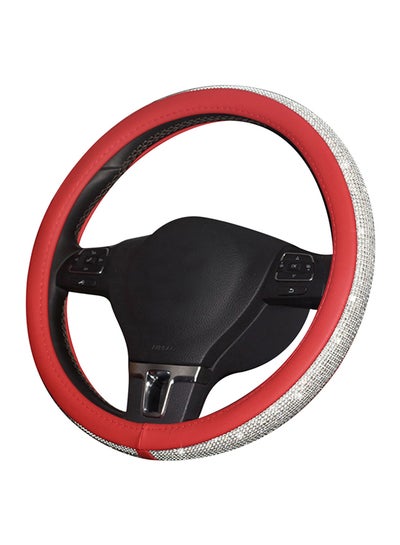 Buy Rhinestone Steering Wheel Cover Car Set 38CM in Saudi Arabia