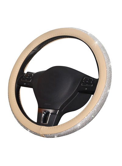 Buy Rhinestone Steering Wheel Cover Car Set 38CM in Saudi Arabia