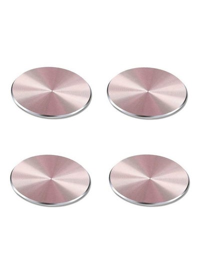 Buy 4-Piece Mounting Kits Stickers For Universal Magnetic Car Holder Rose Gold in UAE