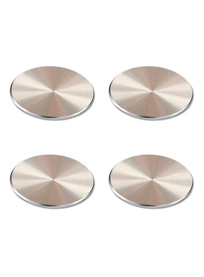 Buy 4-Piece Mounting Kits Stickers For Universal Magnetic Car Holder Gold in UAE