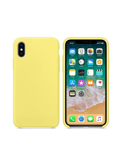 اشتري Shockproof Phone Cover For iPhone X أصفر في الامارات