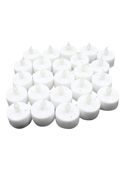 اشتري 24-Pieces Electronic Candle Led Light أصفر 3.5x3.5x4.5 سنتيمتر في الامارات