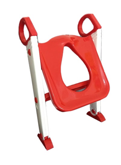 Buy Unique Design Foldable Toilet Training Seat Red/White in Saudi Arabia