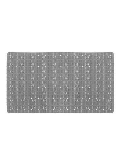 Buy Non Slip Bath Mat With Suction Cups Grey in Saudi Arabia