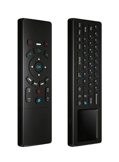 Buy T6 Air Mouse Wireless Keyboard And Touchpad Universal Remote Control Black in UAE