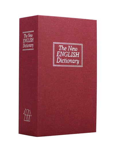 Buy Hazardous Dictionary Book Safe With Key Lock Red 18x11.5cm in Saudi Arabia