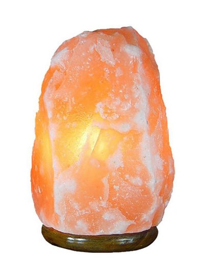 Buy Himalayan Rock Salt Lamp Orange/White/Brown in UAE