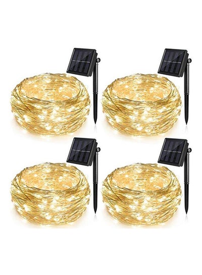 Buy 4-Pack Solar Powered String Light Yellow in UAE