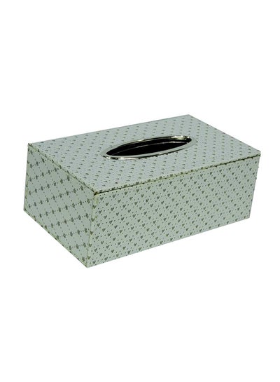 Buy Printed Tissue Box White 30x10cm in UAE