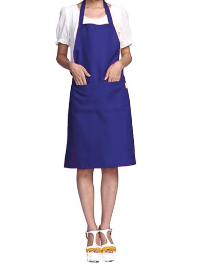 Buy Oil-Resistant Cooking Protective Apron Blue in Egypt