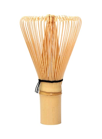 Buy Green Tea Powder Bamboo Beater Whisk Brush Brown in UAE