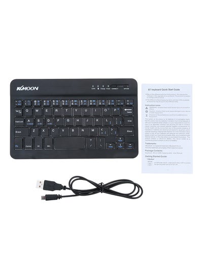 Buy 59 Keys Ultra Slim Thin Mini BT 3.0 Keyboard Black in Saudi Arabia