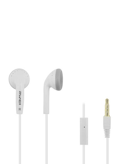 Buy In-Ear Wired Headphone White in Saudi Arabia