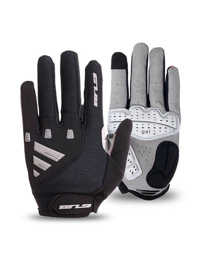 Buy MTB Road Gel Padded Touch Screen Full Finger Cycling Gloves 23.0x11.0x2.0cm in UAE