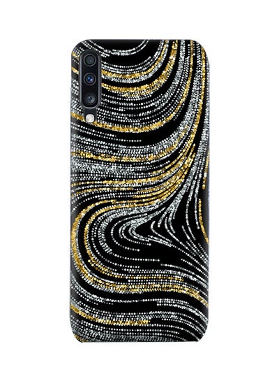 Buy TPU Silicone Protective Case For Samsung Galaxy A70 Luxury Swirled Texture Pattern in UAE