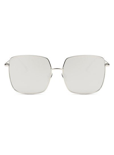 Buy Vintage Metal Frame Square Big Box Sunglasses in UAE